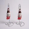 Red White Bear Ornament Set Of 2 -Esquire Shop 037688O3B 1