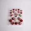 White Red Miniature Ornament Set Of 20 -Esquire Shop 037800 1