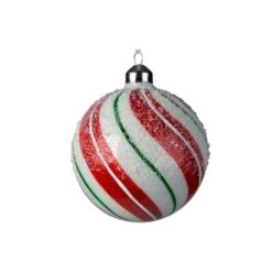 Glass Peppermint Ball