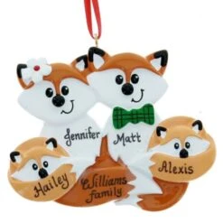 Fox Family Of 4 -Esquire Shop 101472 1