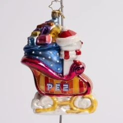Sweet Sleigh Ride Glass Ornament 9 Sweet Sleigh Ride Glass Ornament -Esquire Shop 1020923 4