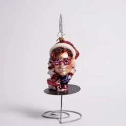 Elton John Center Stage Glass Ornament