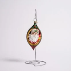 Holly Jolly Christmas Glass Ornament