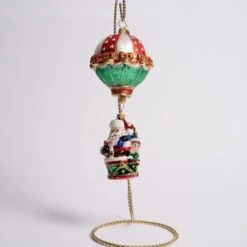 Soaring To Holiday Heights Glass Ornament