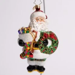 Christmas Splendor Claus Glass Ornament 5 Christmas Splendor Claus Glass Ornament -Esquire Shop 1021017 2