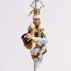 Paradise On Ice Glass Gem Ornament -Esquire Shop 1021028 2