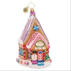 The Confectioners Chalet Glass Gem Ornament