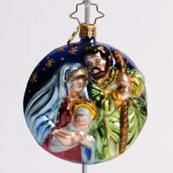 A Holy Night Glass Gem Ornament -Esquire Shop 1021053 2