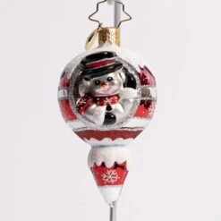 A Frosty Hello Glass Gem Ornament -Esquire Shop 1021066 2