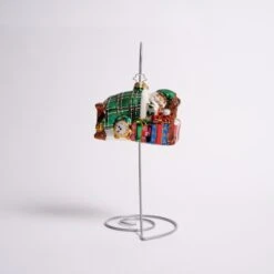 Catching Zs Mr. Claus Glass Ornament