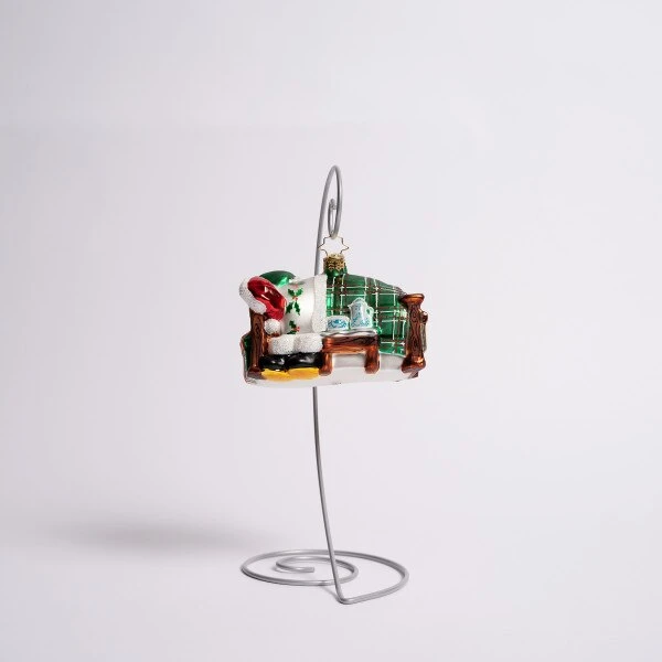 Catching Zs Mr. Claus Glass Ornament 4 Catching Zs Mr. Claus Glass Ornament - Image 2