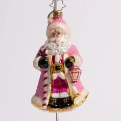 Donned In Pink Glass Ornament -Esquire Shop 1021094 2