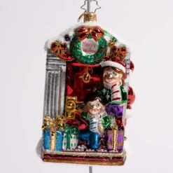 Front Door Delivery Glass Ornament 9 Front Door Delivery Glass Ornament -Esquire Shop 1021137 4