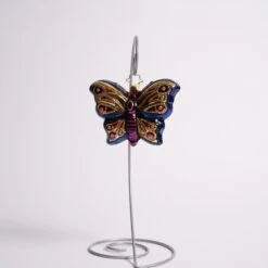 Wings Of Gold Glass Ornament