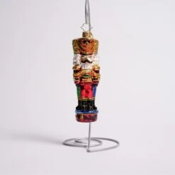 Three Nutty Knights Glass Ornament