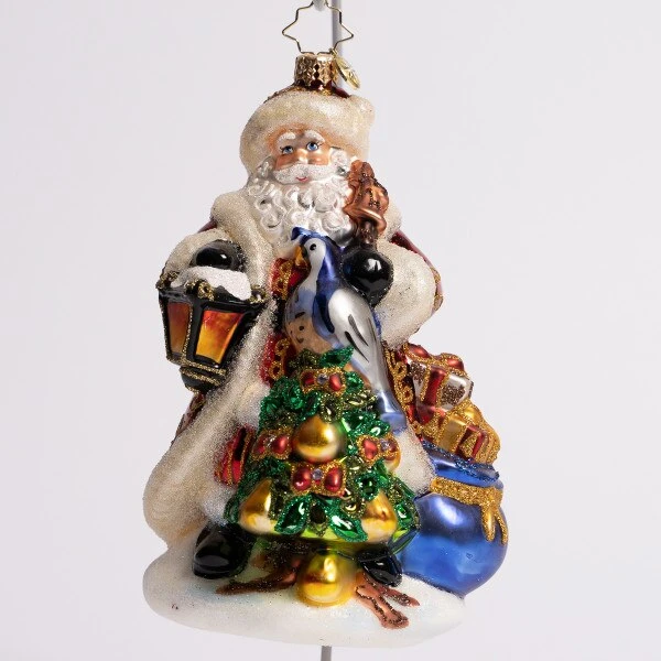 Santa Pear Tree Glass Ornament 4 Santa Pear Tree Glass Ornament - Image 2