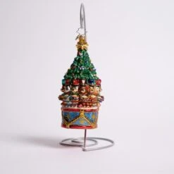 The Drumming Division Glass Ornament