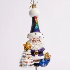 Love Is Love Santa Glass Ornament -Esquire Shop 1021274 2