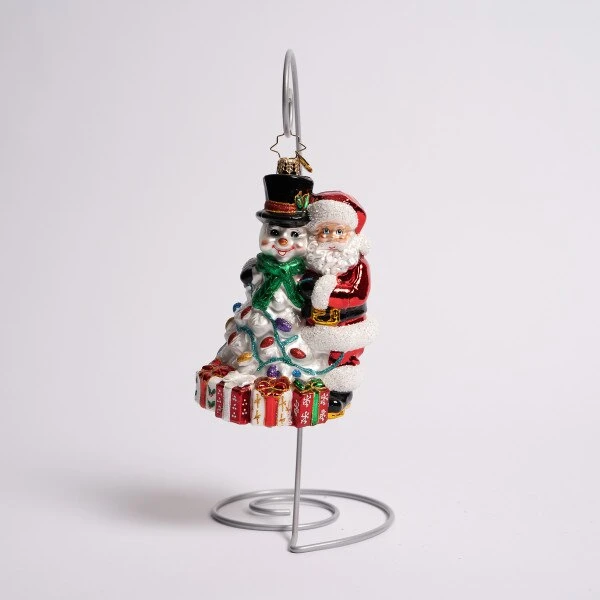 A Frosty Duo Glass Ornament 3 A Frosty Duo Glass Ornament