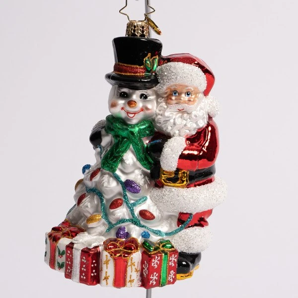 A Frosty Duo Glass Ornament 4 A Frosty Duo Glass Ornament - Image 2