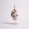 Gingersnap Santa Glass Ornament
