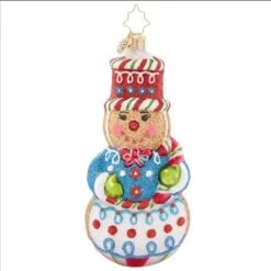 2023 Sweetest Snowman Glass Ornament