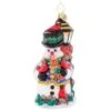 2023 Feathered Friends Snowman Glass Ornament -Esquire Shop 1021355 1
