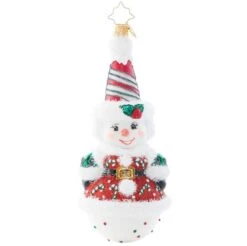 2023 Twice As Nice Snowman Glass Ornament