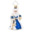 2023 Cheerful Chinoiserie Santa Glass Gem Ornament