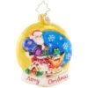 2023 Crescent Moon Christmas Glass Gem Ornament