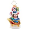 2023 Silliest Sleigh Ride Glass Gem Ornament