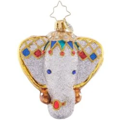 2023 Opulent Elephant Glass Gem Ornament