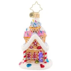 2023 Sprinkled Sundae Chalet Glass Gem Ornament