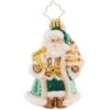 2023 Emerald City Santa Glass Gem Ornament