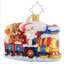 2023 Choo Choo Express Glass Gem Ornament