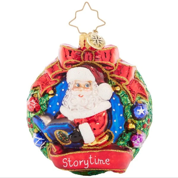 2023 Santa Story Time Glass Gem Ornament 3 2023 Santa Story Time Glass Gem Ornament