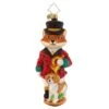 2023 Festive Fox Glass Ornament -Esquire Shop 1021446 1