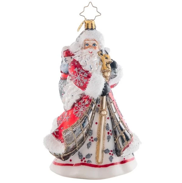 2023 Winter Splendor Santa Glass Ornament 3 2023 Winter Splendor Santa Glass Ornament