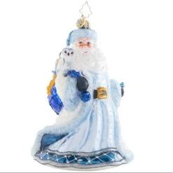 2023 Winter Wonderland Santa Glass Ornament