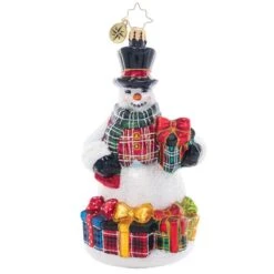 2023 Plaid Perfection Glass Ornament