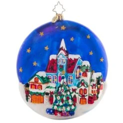 2023 The Night Before Christmas Glass Ornament -Esquire Shop 1021537 2