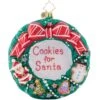 2023 Cheerful Cookie Wreath Glass Ornament