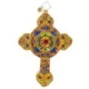 2023 Brilliant Bejeweled Cross Glass Ornament -Esquire Shop 1021548 1