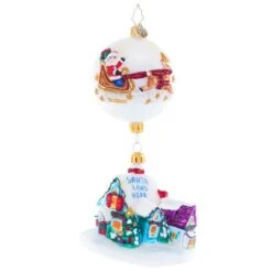 2023 Coming In For A Landing Glass Ornament