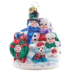 2023 Snow In The Family Glass Ornament