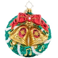2023 Christmas Bells Glass Ornament