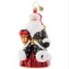 2023 Golden Glow Santa Glass Ornament -Esquire Shop 1021629 1