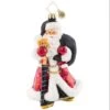 2023 Jolly Jewel Toned Santa Glass Ornament -Esquire Shop 1021633 1