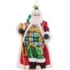 2023 Clad In Plaid Glass Ornament -Esquire Shop 1021640 1