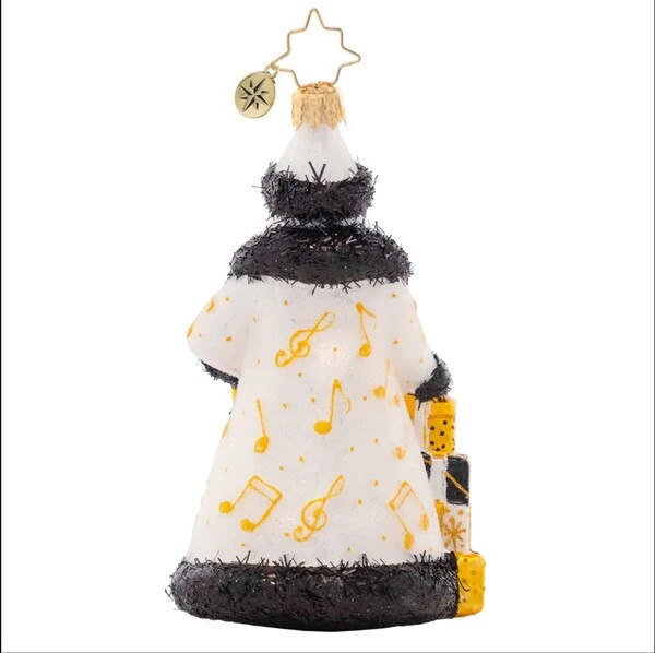 2023 Musical Merriment Santa Glass Ornament 4 2023 Musical Merriment Santa Glass Ornament - Image 2